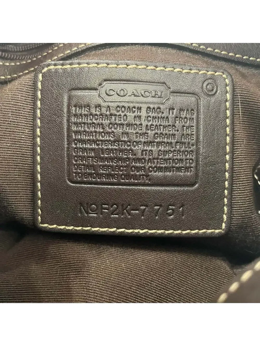 Coach 2002 Brown Clip Hobo Shoulder Bag #7751